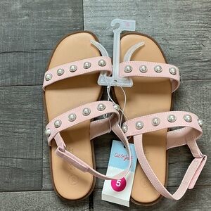 Cat & Jack Sandals with Pearl Details